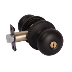 PAMEX Pamex FTF900 Baron Knob Keyed Entry Lockset Grade 3 Matte Black