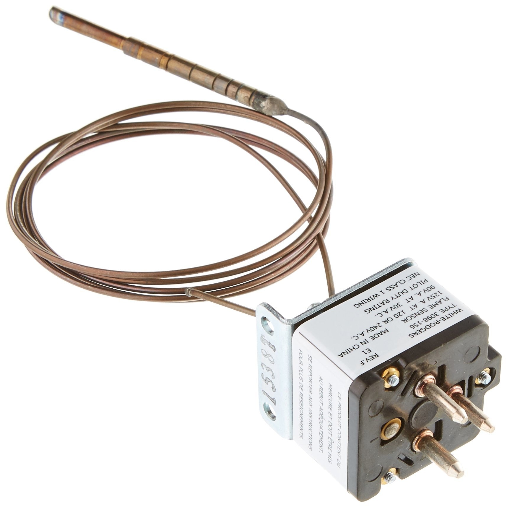 EMERSON CLIMATE TECHNOLOGIES Emerson Climate Technologies 3098-156 3-Pin Mercury Flame Sensor (48 inches)