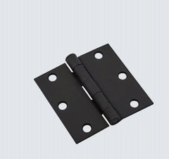 NATIONAL HARDWARE National Mfg N830-424 3 in Square Black Hinge 15 Pack