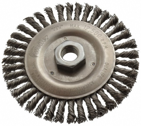 WEILER Weiler 94660 Knotted Wheel Brush 5 Inch Carbon Steel
