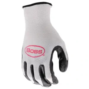 BOSS PRODUCTS Boss Products B31091-L5P Large Nylon/Polyester Nitrile Grip Glove 5-Pack