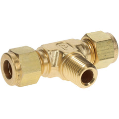 PARKER Parker 6MBT4N-B Compression Male Branch Tee 3/8 Inch Brass