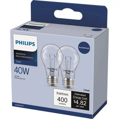 PHILIPS Philips 570259 A15 Incandescent Appliance Bulb 40W (2-Pack) Replacement 570259