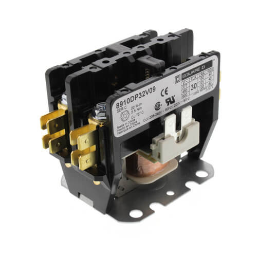 SCHNEIDER ELECTRIC Square D 8910DP32V09 208/240V 30A Definite Purpose Contactor