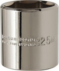 PROTO Proto J5225MH Hand Socket 25mm 6-point 3/8 Drive
