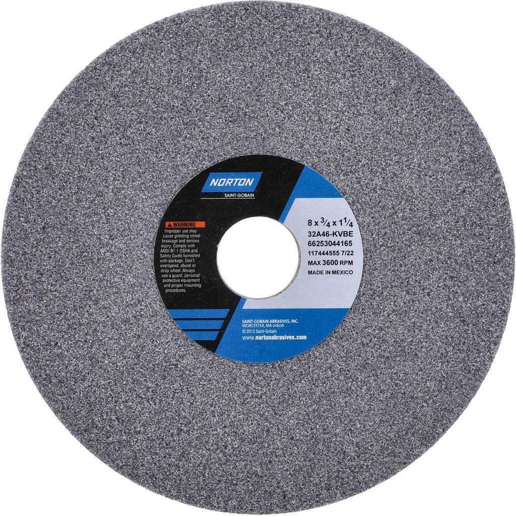 NORTON Norton 66253044165 Surface Grinding Wheel 46 Grit 8in