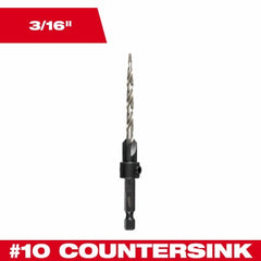 MILWAUKEE Milwaukee 48-13-5002 Countersink Drill Bit 3/16 in Hss