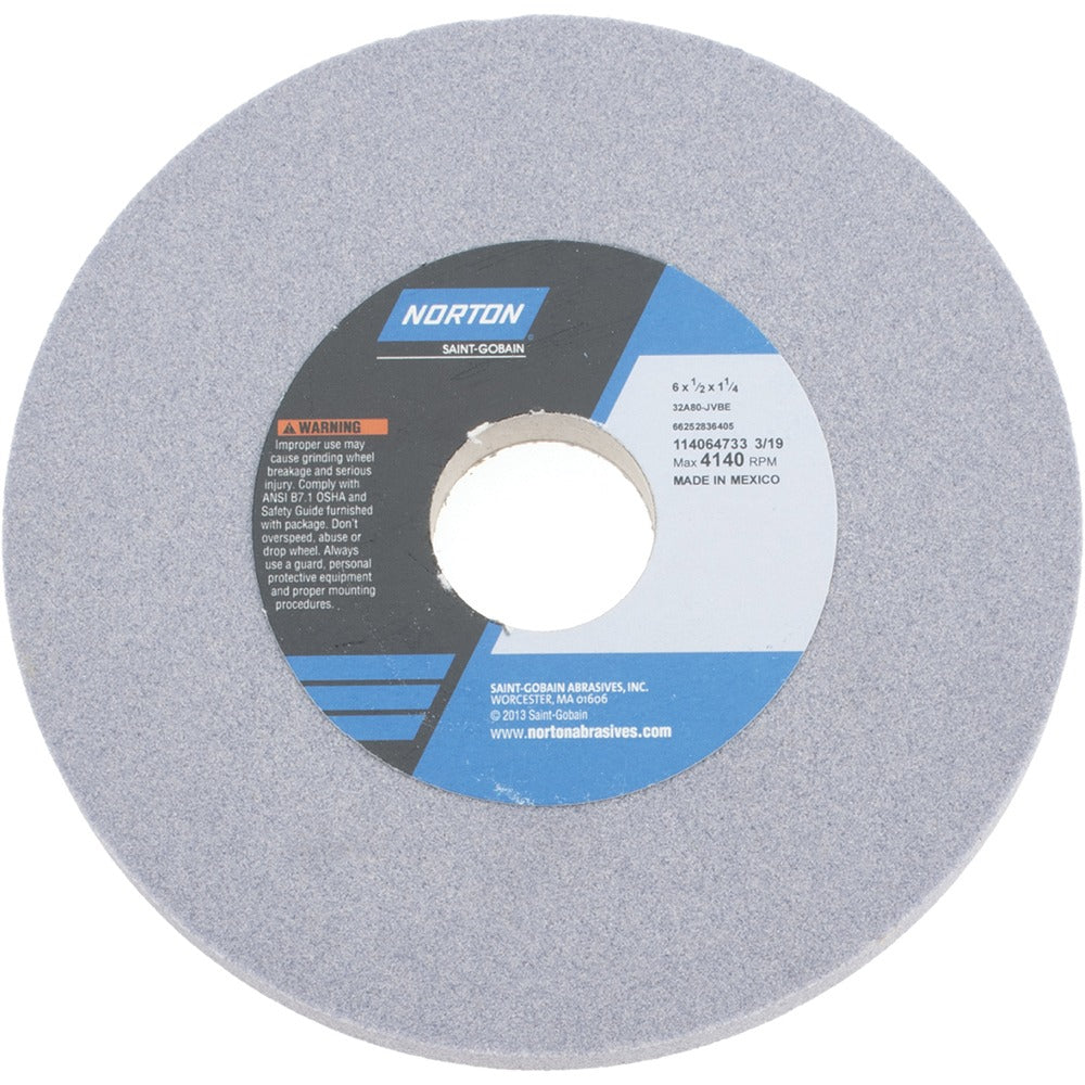 NORTON Norton 66252836405 Surface Grinding Wheel 80 Grit 6 in