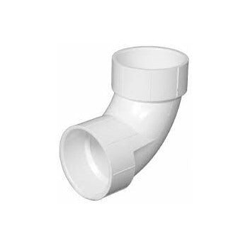CHARLOTTE PIPE Charlotte Pipe PVC 00300 1000HA 2 in Schedule 40 90 Deg Sanitary DWV PVC Elbow (2 in / Each / 90 Deg)