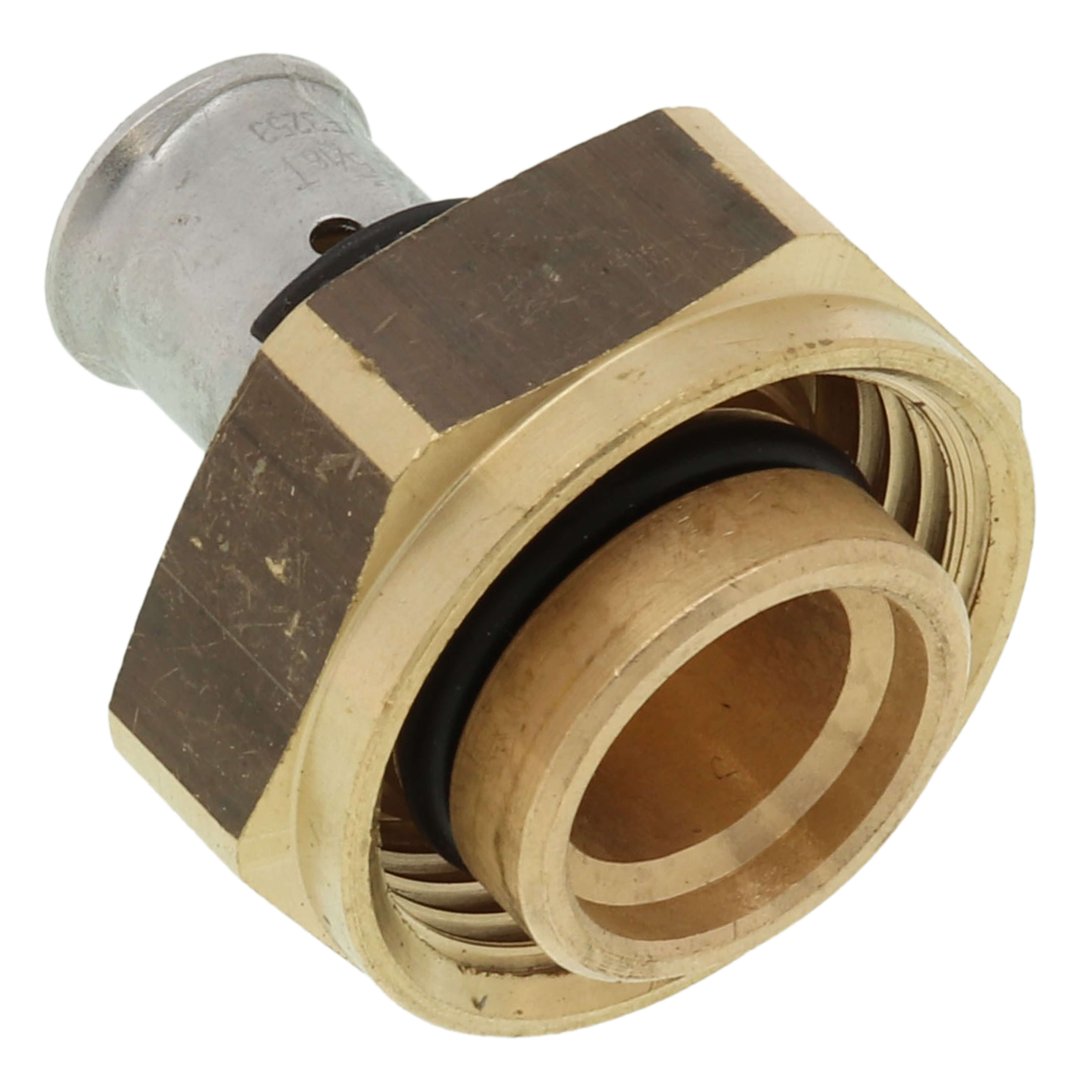VIEGA Viega 89407 5/16 x 5/16, PureFlow Press x SVC, 160 PSI, Bronze, Straight, Adapter