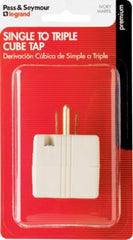 LEGRAND Pass Seymour 1482IBPCC5 Triple Cube Adapter 15A Nema 5-15R