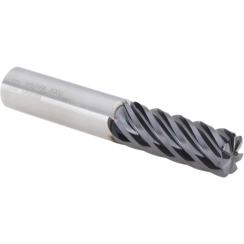 SECO TOOLS Seco 17002337 Corner Radius End Mill 1/2 in 7 Flute Altin