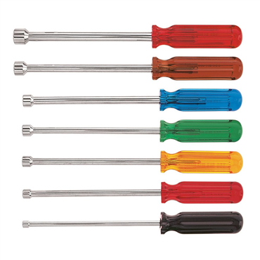 KLEIN TOOLS Klein 89904 Nut Driver Set, 6-Inch Shafts, 7-Piece