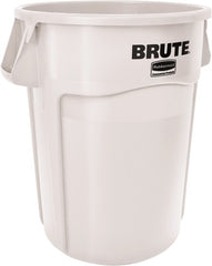 RUBBERMAID Rubbermaid 1779740 Round Trash Can 44 Gal White