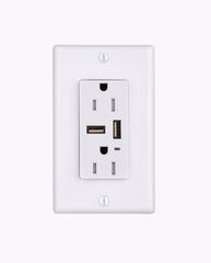 CYBER TECH LIGHTING Cyber Tech Lighting OT2-2USB Multi-Plug USB Wall Outlet 3.1 Amp (2 Sockets) OT2-2USB