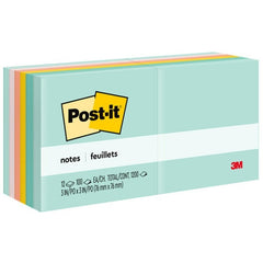 3M 3M MMM654AST Post-it Notes 3 inches x 3 inches Square 12/Pack
