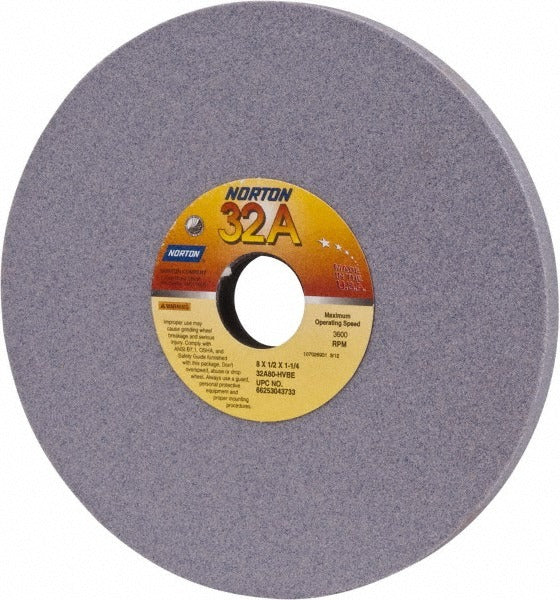 NORTON Norton 66253043733 Surface Grinding Wheel 8in 80 Grit