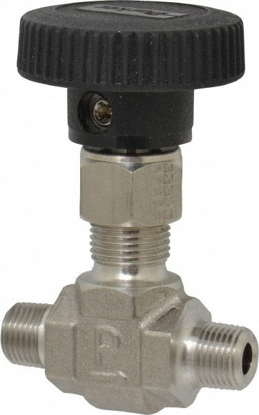 PARKER Parker 2M-V4LN-SS Needle Valve 1/8 Inch Mnpt Stainless 5000 Psi