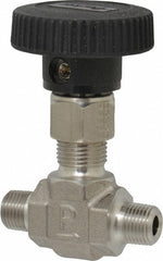 PARKER Parker 2M-V4LN-SS Needle Valve 1/8 Inch Mnpt Stainless 5000 Psi
