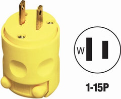 LEVITON Leviton Mfg Co 000-115PV-000 Cord Plug 15A 125V Yellow