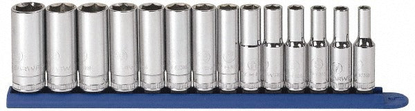 GEARWRENCH Gearwrench 80554 14pc 3/8 in Drive Metric Deep Socket Set