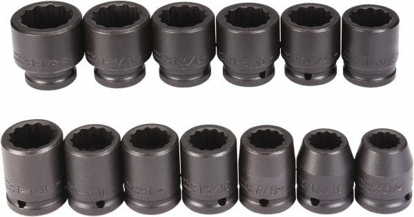 PROTO Proto J72104 Impact Socket Set 13 Pc 3/4 in Drive