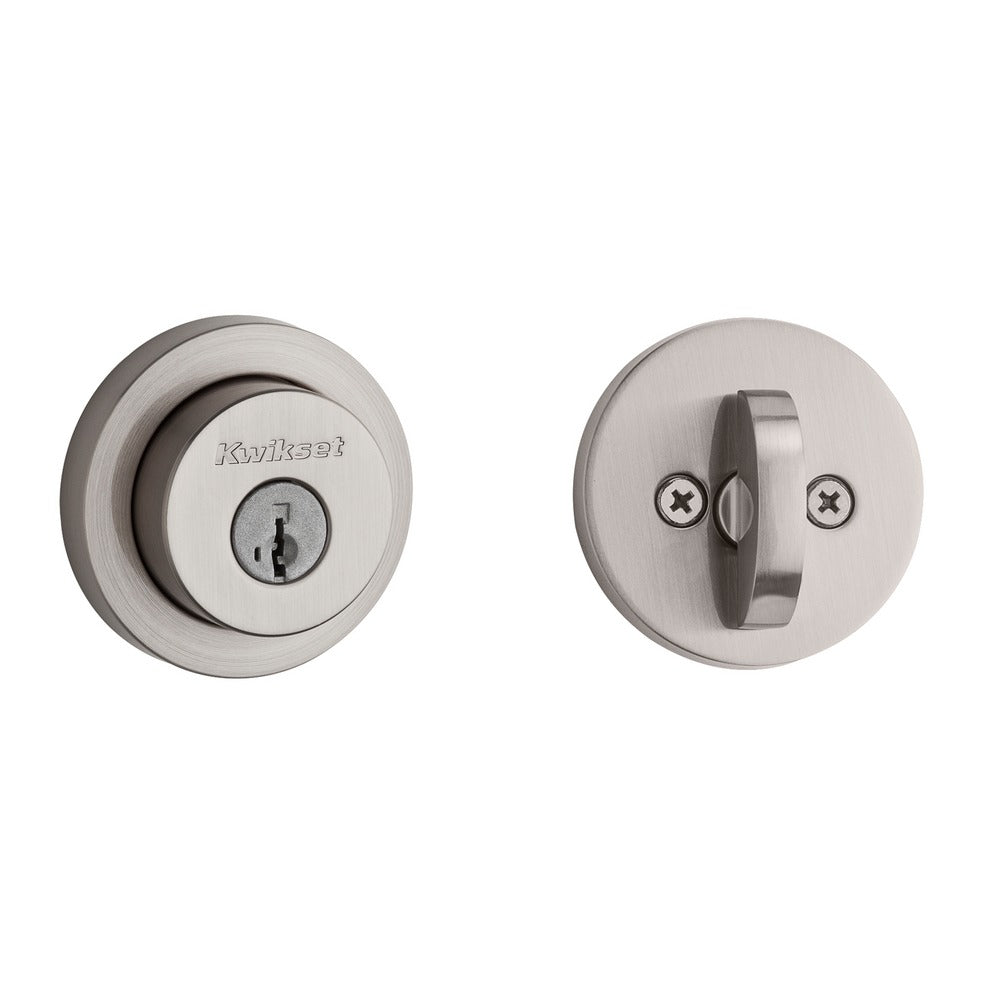 KWIKSET Kwikset 158RDT-15S.STRKP Milan Deadbolt Smartkey Satin Nickel
