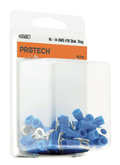 RHEEM RHEEM 455027 Insulated Ring Terminal, #10 Stud, 16-14 AWG, Blue (Pack of 50)