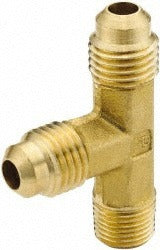PARKER Parker 151F-6-8 Brass Male Run Tee 3/8 in Flare X Mnptf