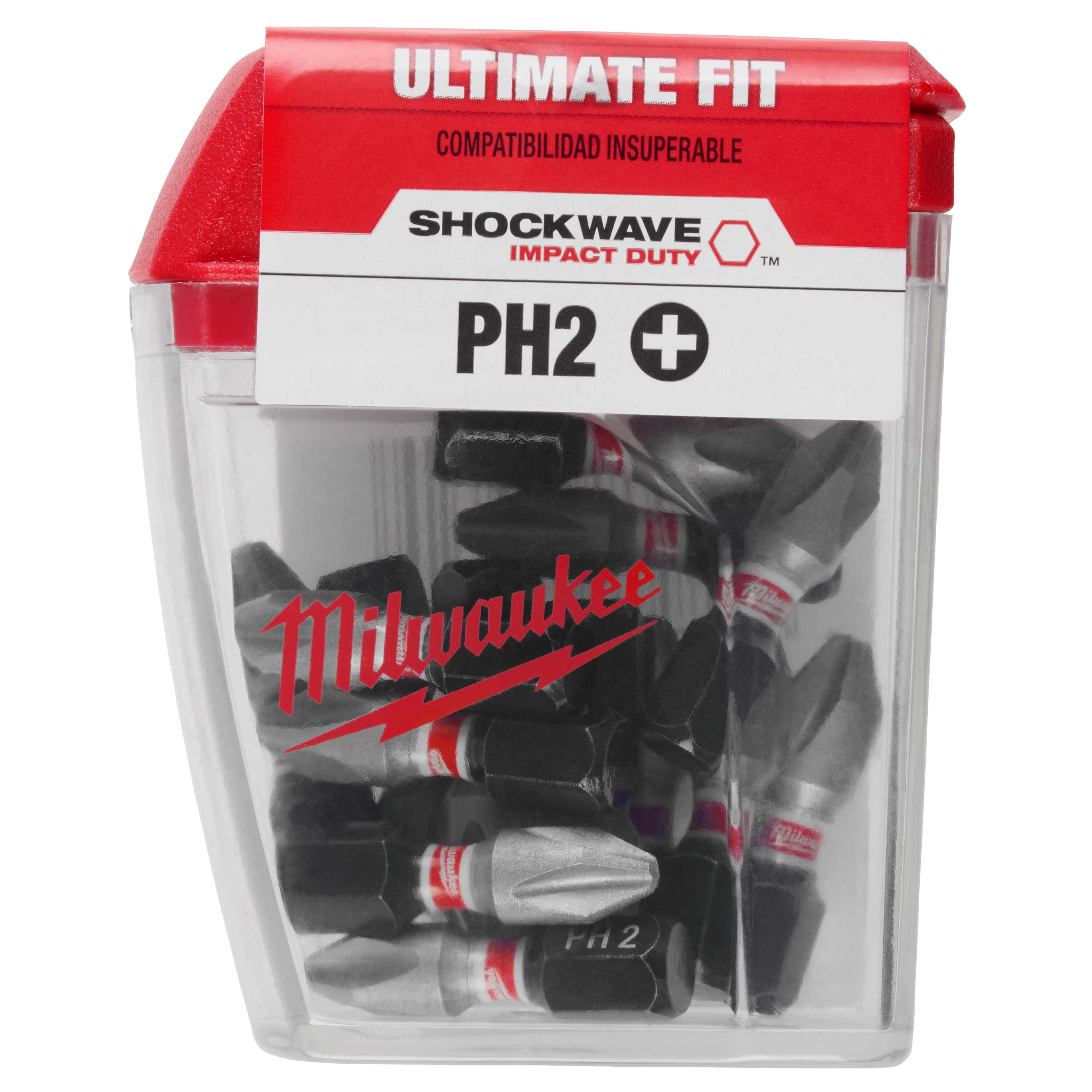 MILWAUKEE Milwaukee 48-32-5003 SHOCKWAVE #2 Phillips 1 In. Insert Impact Screwdriver Bit (15-Pack)