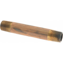MERIT BRASS Merit Brass 2004-300BSPT Brass Pipe Nipple 1/4 Bspt