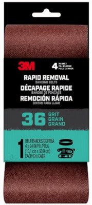 3M 3M Company BELT4X241PK36 Sanding Belt 36 Grit 4x24 in