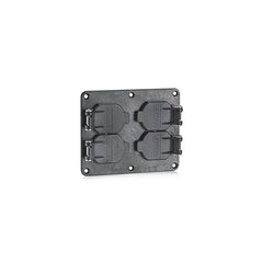 LEVITON Leviton Telcom 3260W-E 2-gang Wp Duplex Cover Black