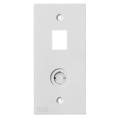 HUBBELL Hubbell Premise Wiring KP2140W 1-gang Coax Jack Faceplate