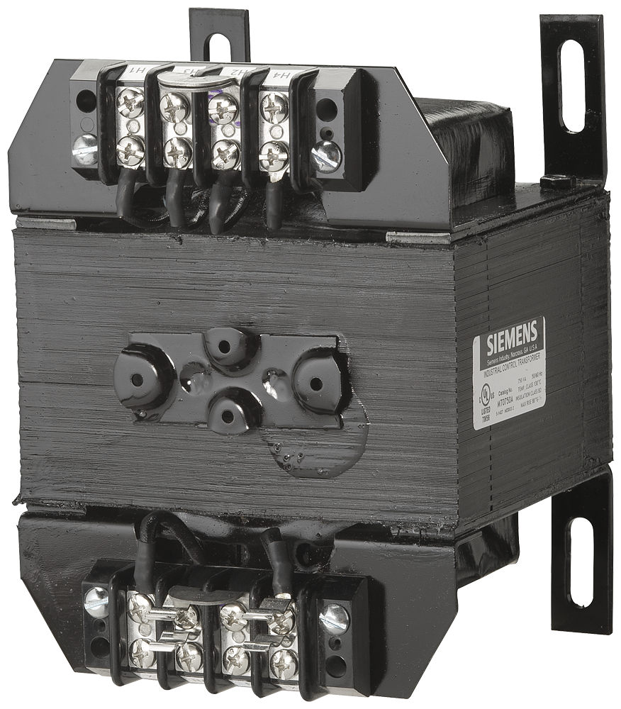 SIEMENS Siemens MT0750A 750 VA 240 x 480 VAC Primary 110/115/120 VAC Secondary Industrial Control Transformer