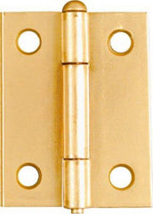 NATIONAL HARDWARE National Mfg N141-879 Light Narrow Hinge 2in Dull Brass 2 Pack