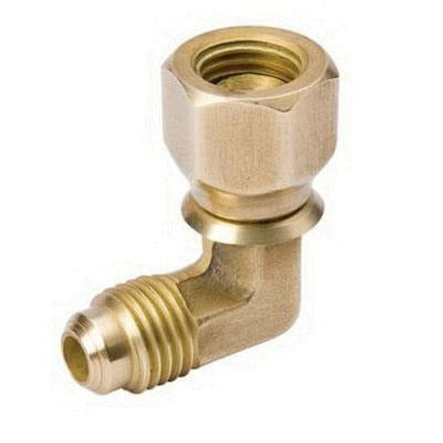 MUELLER STREAMLINE Mueller Streamline A 15940 90 Degree Elbow Half Union External Flare to Internal Flare Swivel (1/4 in x 1/4 in)