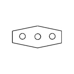 SMITTY PAN Smitty Pan SM3 Wall Repair Plate 3 Hole