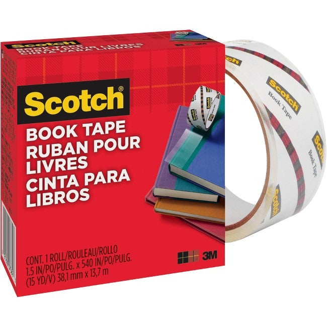 3M 3M MMM845112 Scotch Book Tape 1.50 inches x 15 yd (1 Roll) 845-1-1/2