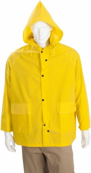 MCR SAFETY Mcr Safety 200JX3 Rain Jacket 3XL Yellow Polyester