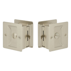 EMTEK Emtek EEPDSQU65SN Square Privacy Pocket Door Lock