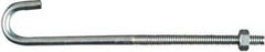 NATIONAL HARDWARE National Mfg N232-900 Zinc J Bolt 1/4 X 6 Inches 10 Pack