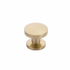 SCHAUB Schaub 211-SSB Round Cabinet Knob Signature Satin Brass