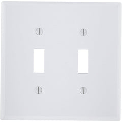 LEVITON Leviton 001-88109 2-Gang Plastic Oversized Toggle Switch Wall Plate (Each)