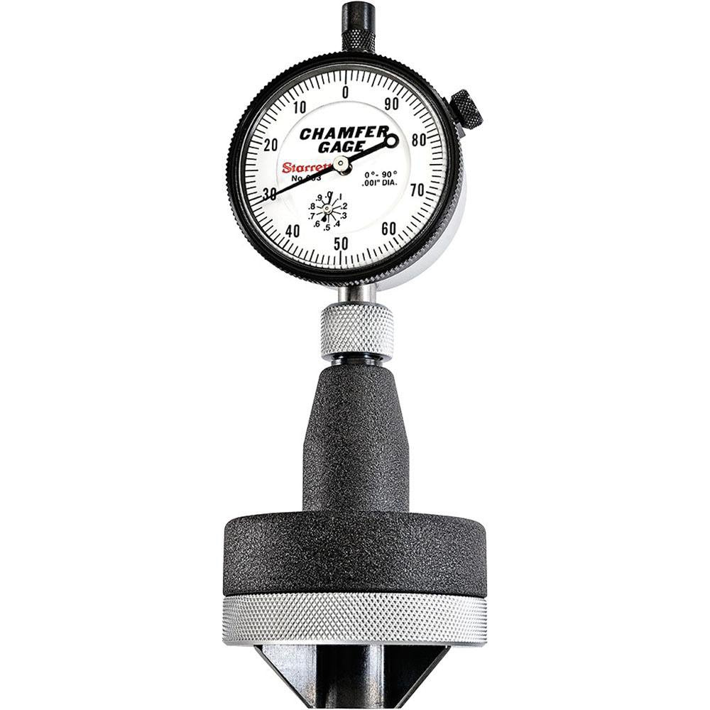 STARRETT Starrett 63687 Internal Chamfer Gage 1-2 in 3-blade