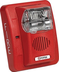 POTTER ELECTRIC SIGNAL Potter Electric Signal hs-24wr Horn Strobe 24VDC Red