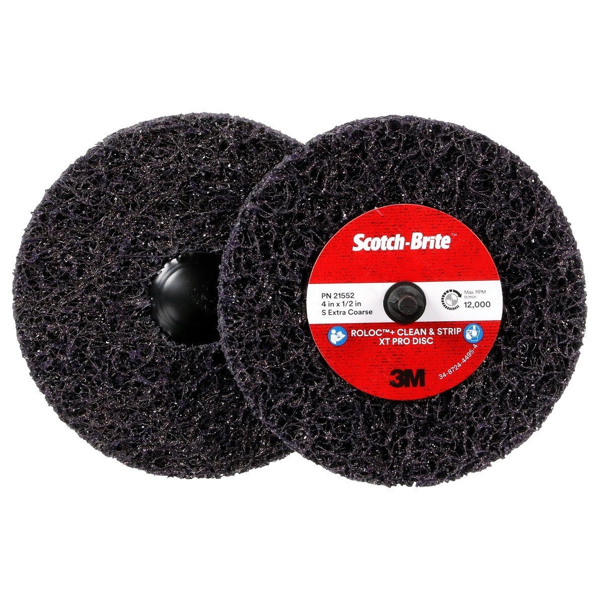 3M 3M 7100173794 Scotch-Brite Roloc+ Clean and Strip XT Pro Disc 4 in x 1/2 in (Case of 10) 3MA638060-21552