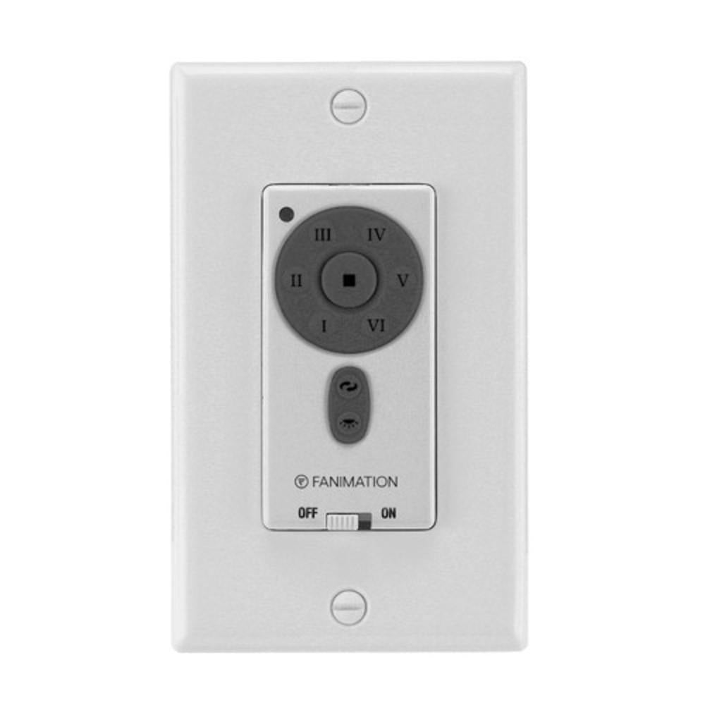 FANIMATION Fanimation TW40WH 120V wall transmitter DC motor (4.72 x 0.3 x 1.57 in) FTW40WH