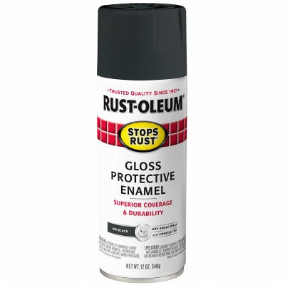 RUST-OLEUM Rust-oleum 371670 Gloss Spray Enamel 12 Oz Ink Black