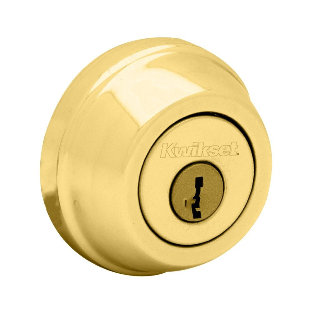 KWIKSET Kwikset 785-3S.STRKP Double Cylinder Deadbolt Smartkey Bright Brass
